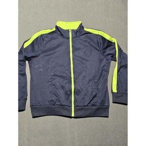 Ralph Lauren Active Womens XL Blue‎ Green Crest Zip Up Track Jacket Logo Crest